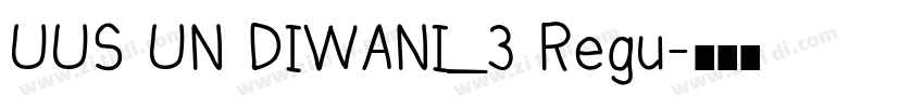UUS UN DIWANI_3 Regu字体转换